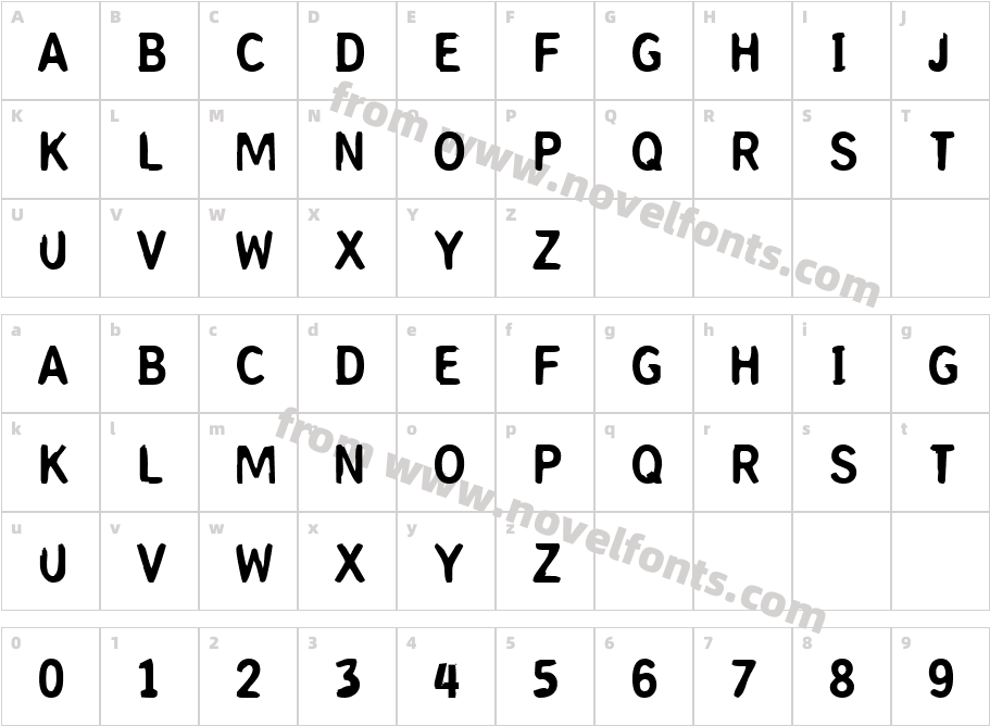 Coperniq MediumCharacter Map