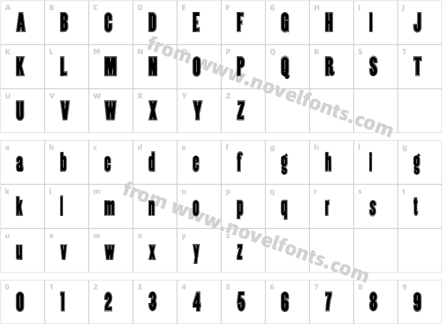 Copper Canyon Inline WBWCharacter Map