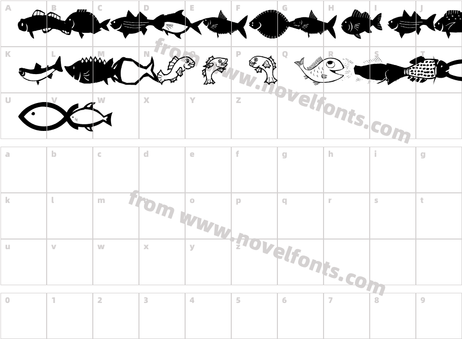 AEZ fishie fishieCharacter Map