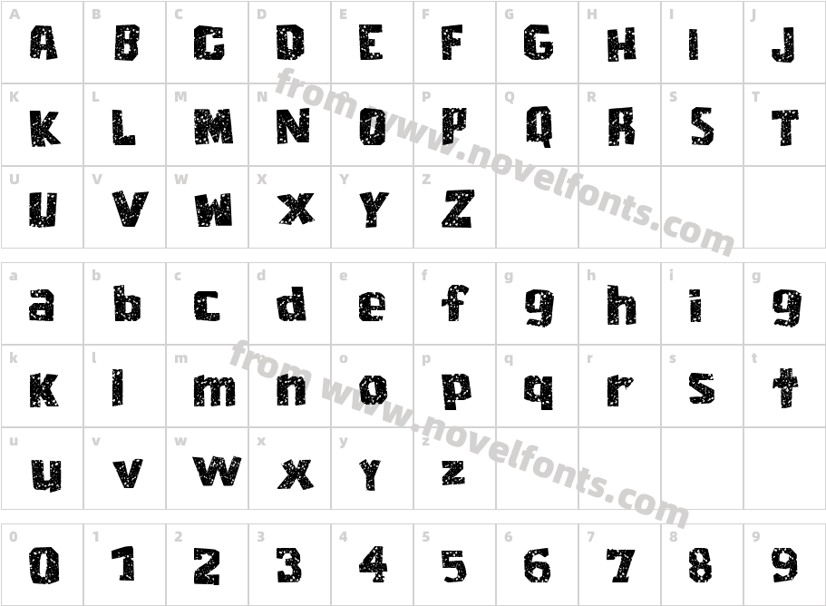 Cordel EncarnadoCharacter Map