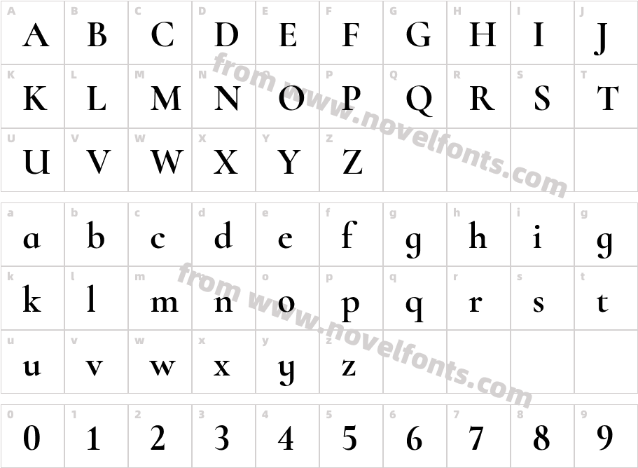 Cormorant Infant BoldCharacter Map