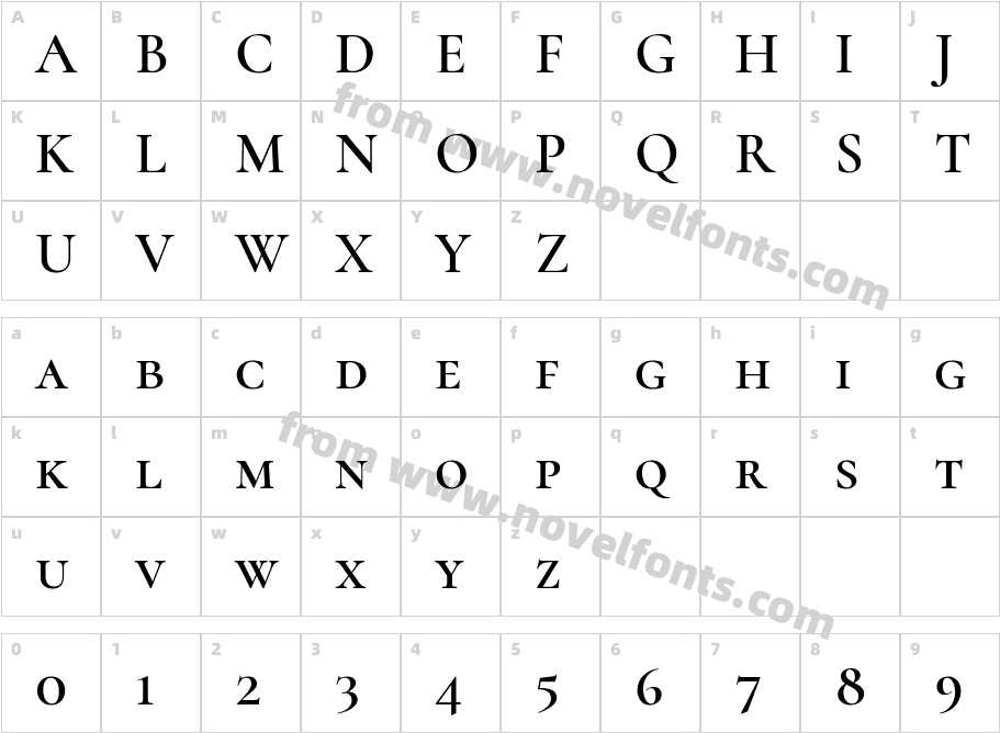 Cormorant SC SemiBoldCharacter Map