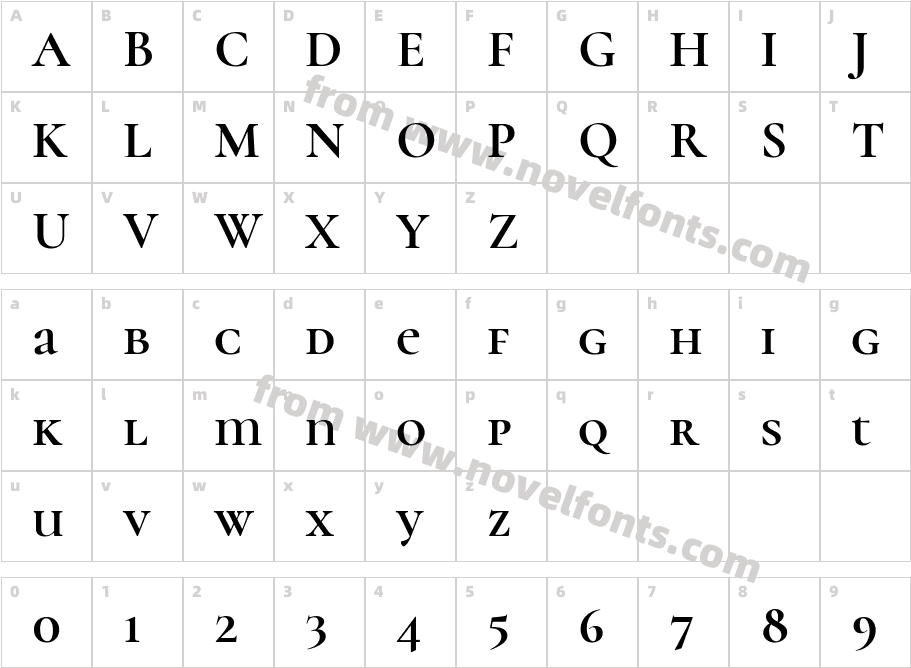 Cormorant Unicase BoldCharacter Map