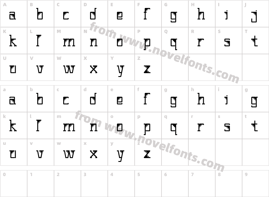 CornerCharacter Map