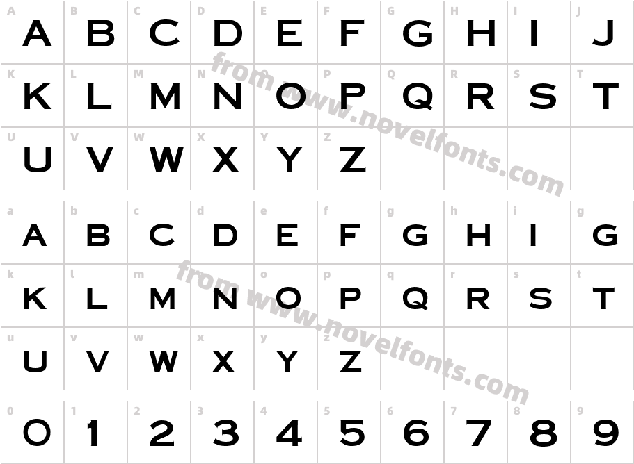 Cornerstone RegularCharacter Map