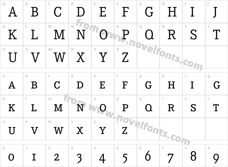 CorporateEExpertBQ-RegularCharacter Map