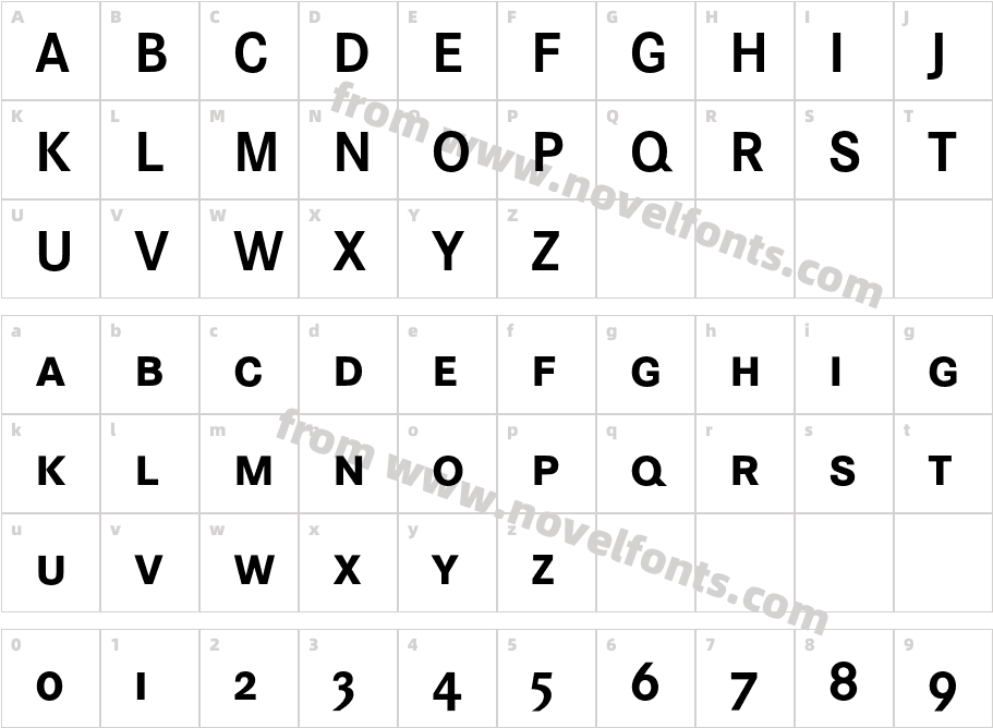 CorporateSSC-BoldCharacter Map