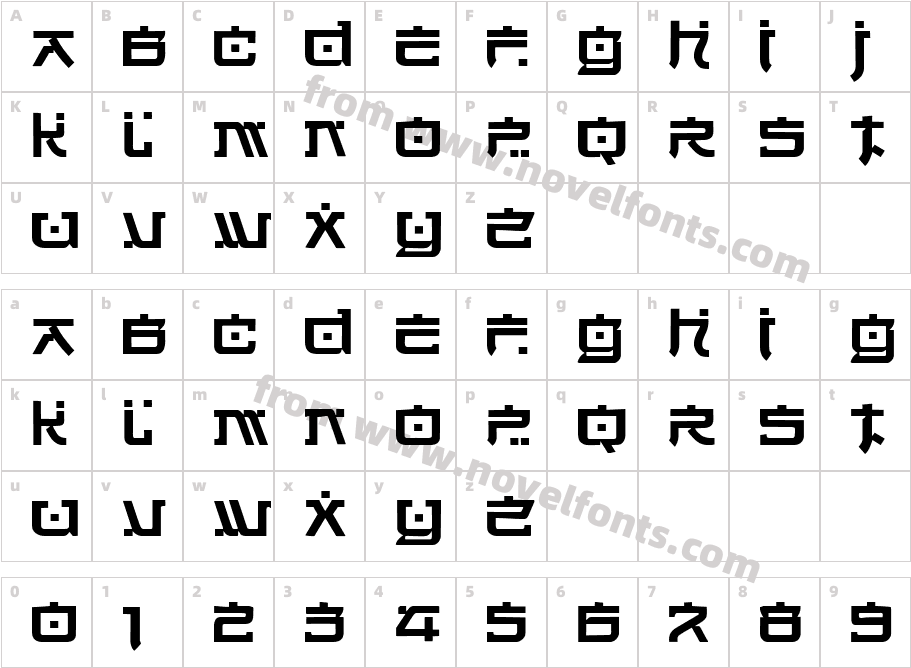 CortinCharacter Map