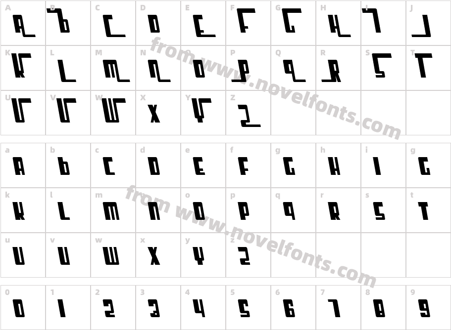 Cosmic Age Bold ItalicCharacter Map