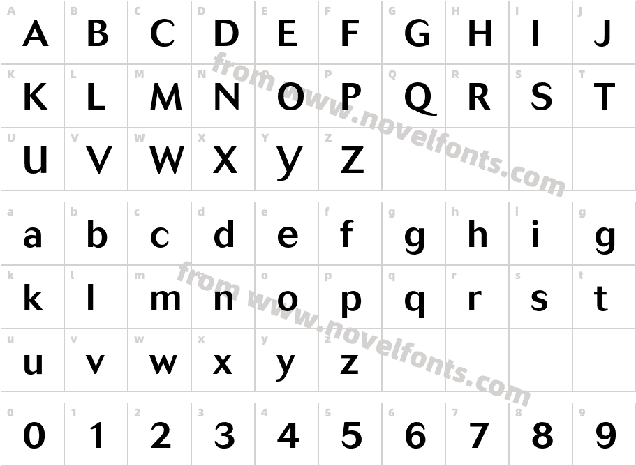 CosmosBQ-MediumCharacter Map