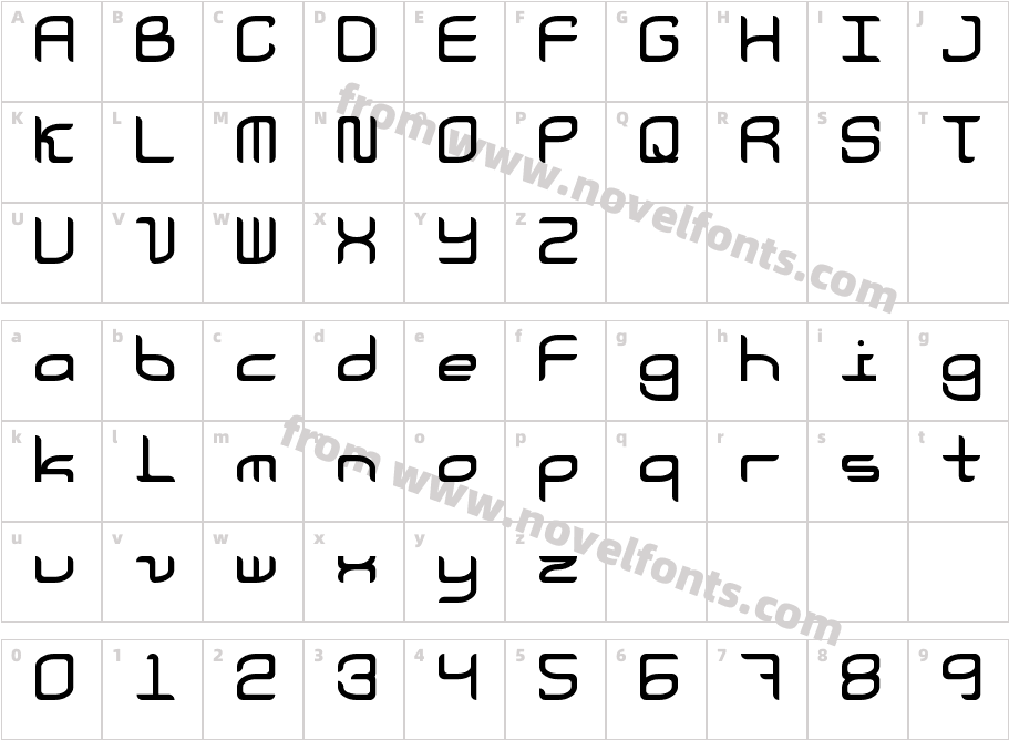 Courier NowCharacter Map