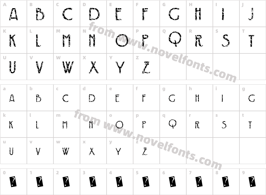 CrackDecoCharacter Map