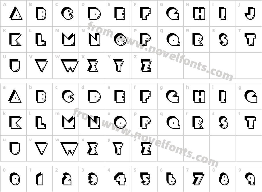 CrackManCharacter Map