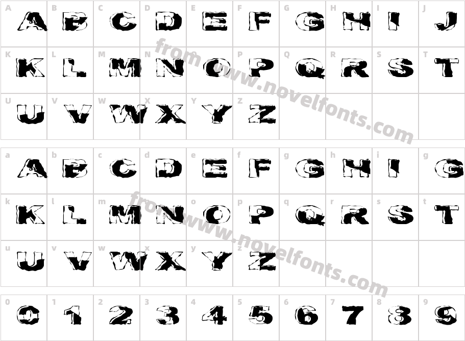 CrackaddictCharacter Map