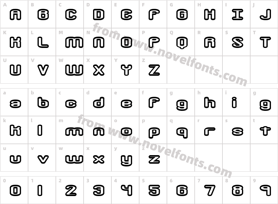 Crackdown O1 -BRK-Character Map