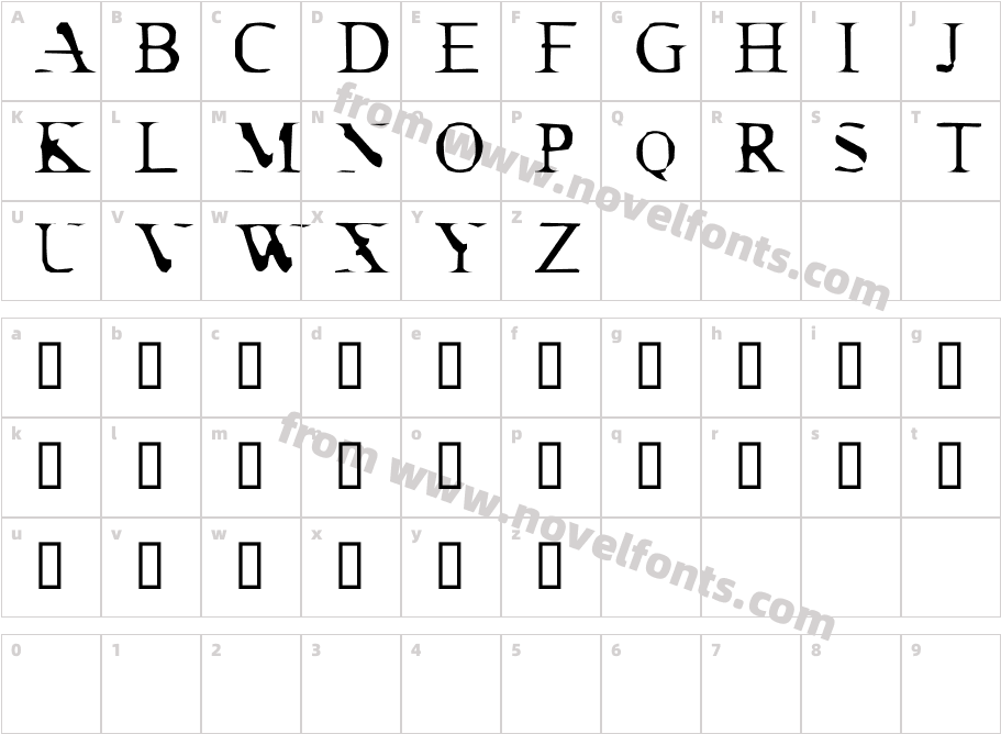 Cracked DendriteCharacter Map