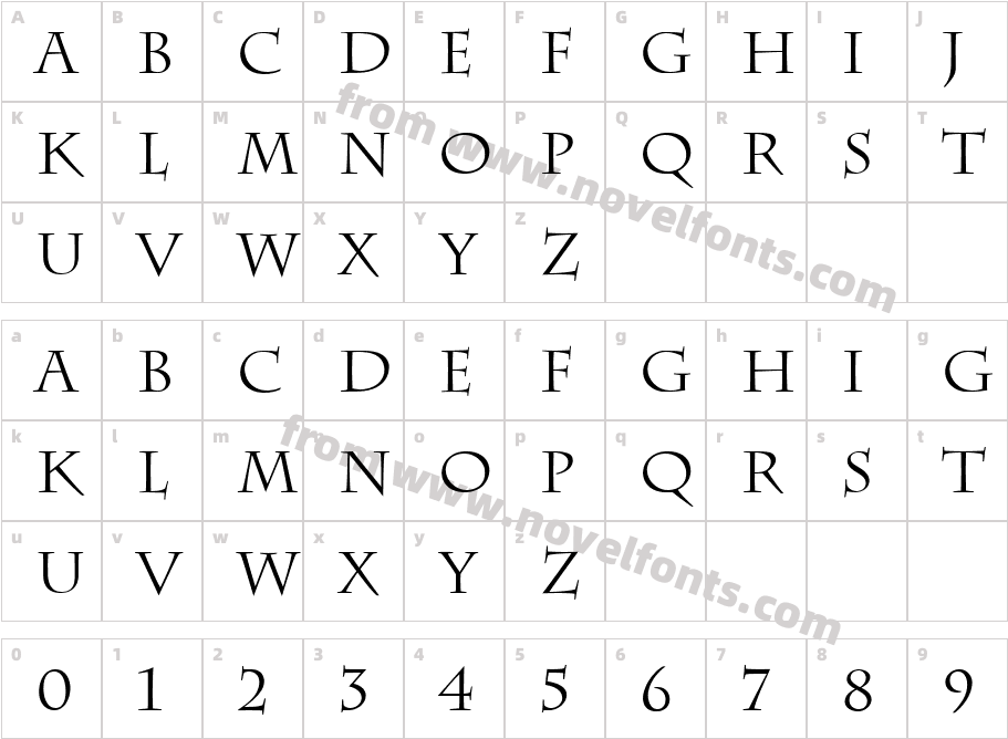 CharlesworthPlainCharacter Map