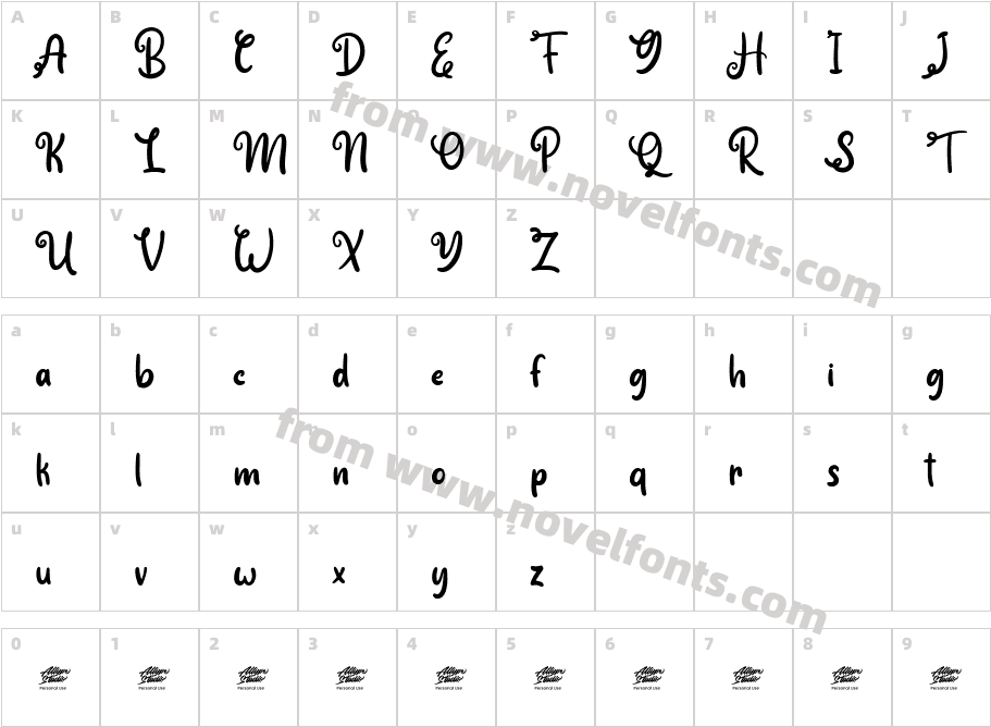 Crafty Saturday - Personal UseCharacter Map