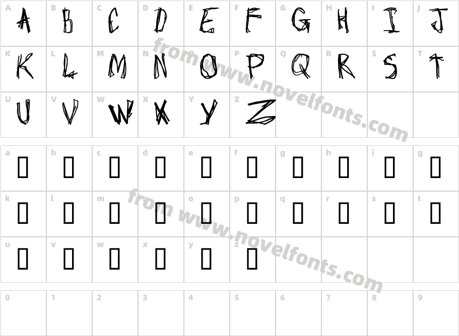 CraptacularCharacter Map