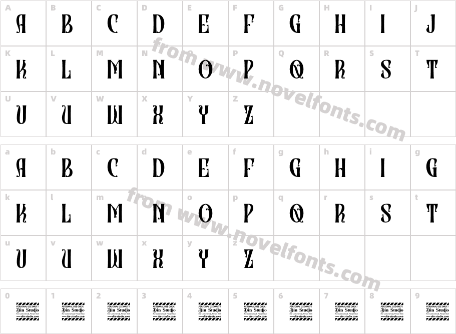 Cravery Personal UseCharacter Map