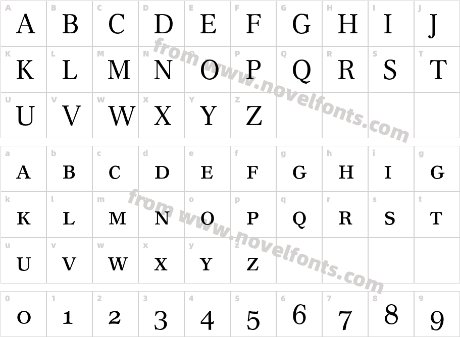 CremonaExpertBQ-RegularCharacter Map