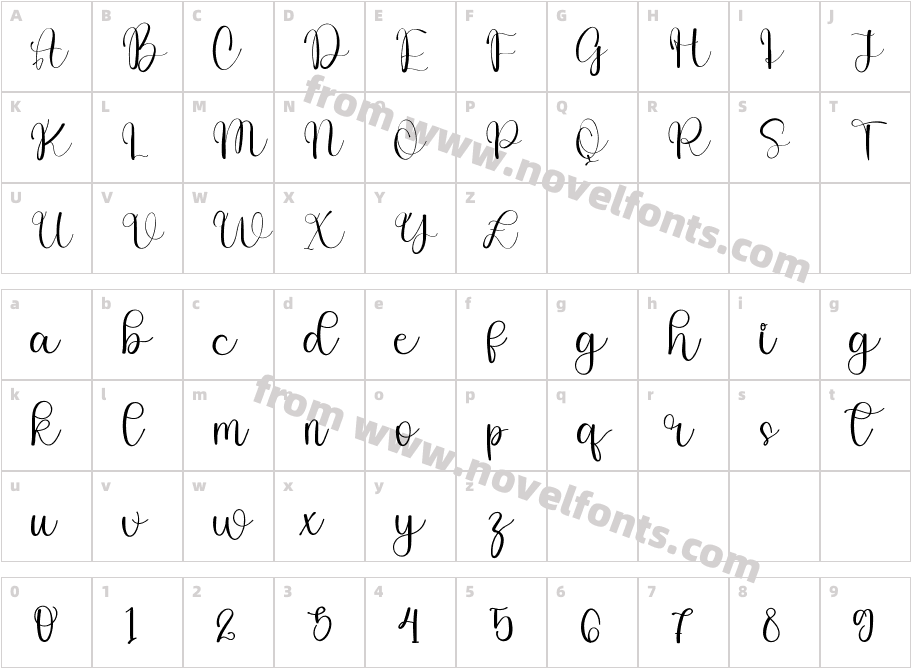 CrewsmileRegularCharacter Map