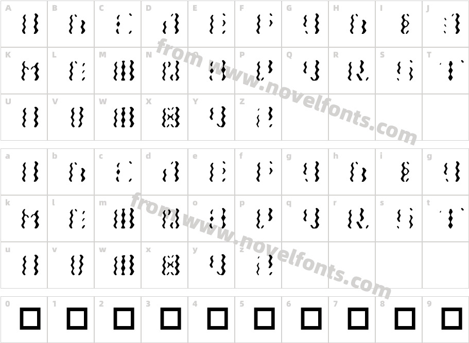 CrinkleCharacter Map