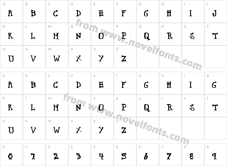 CrispyBonesCharacter Map