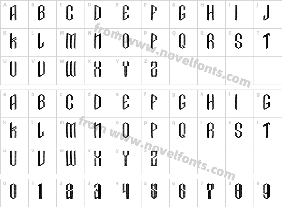 Crissco FPCharacter Map