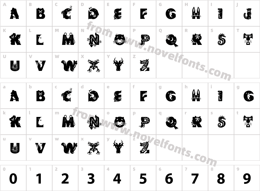 CritterStdCharacter Map