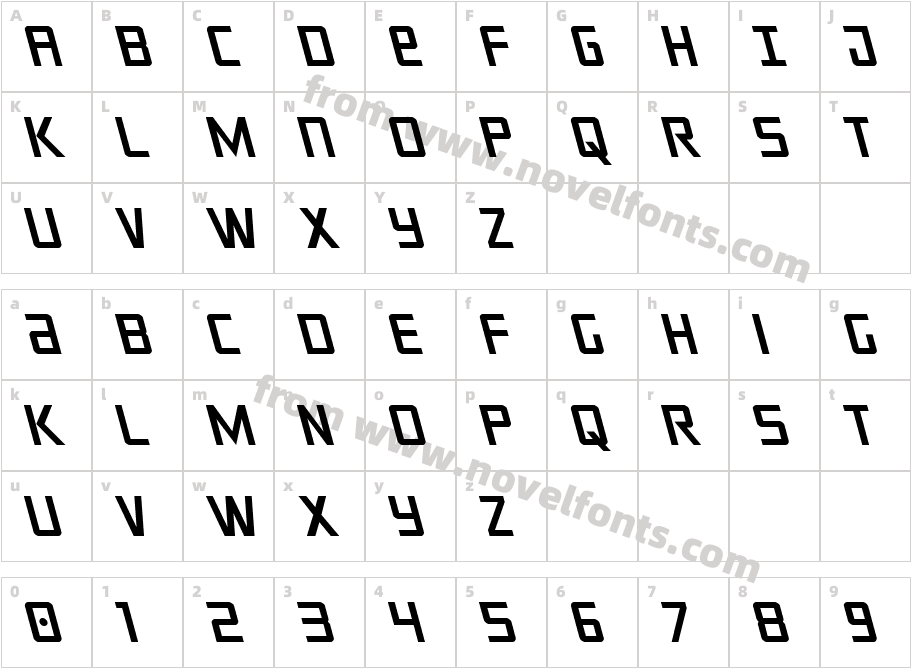 Crixus LeftalicCharacter Map