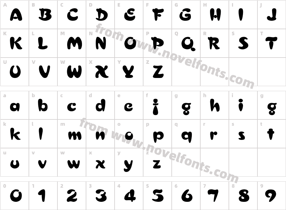 Croissant WdCharacter Map