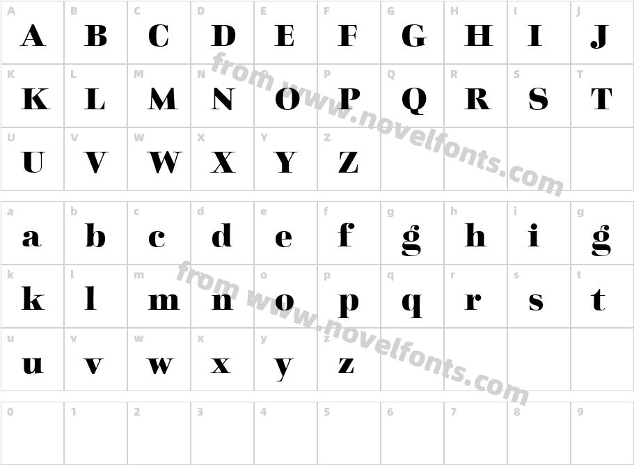 Charpentier Classicistique Reduced BoldCharacter Map