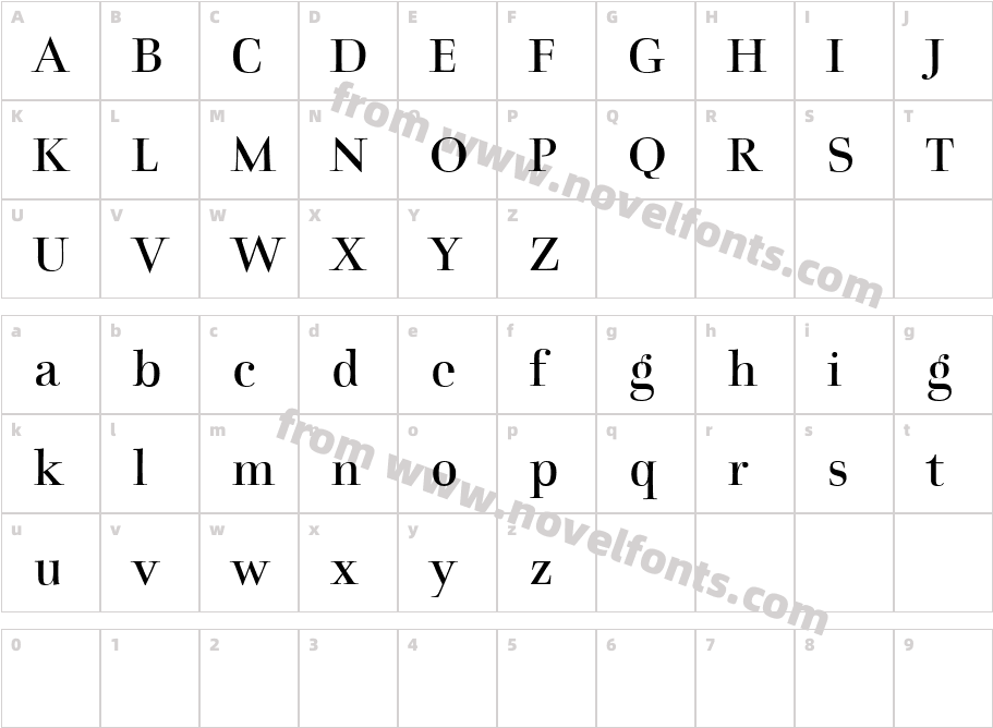 Charpentier Classicistique ReducedCharacter Map