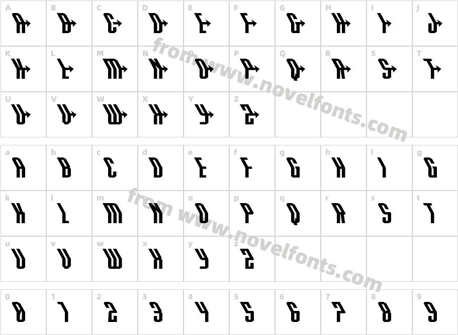 Crossbow Head Expanded LeftalCharacter Map