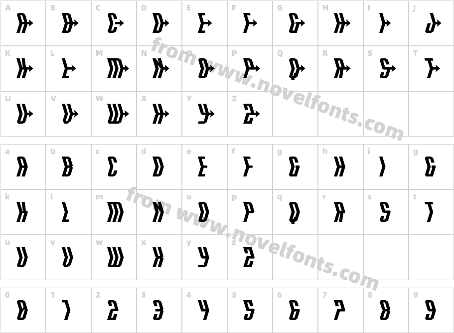 Crossbow Head ExpandedCharacter Map