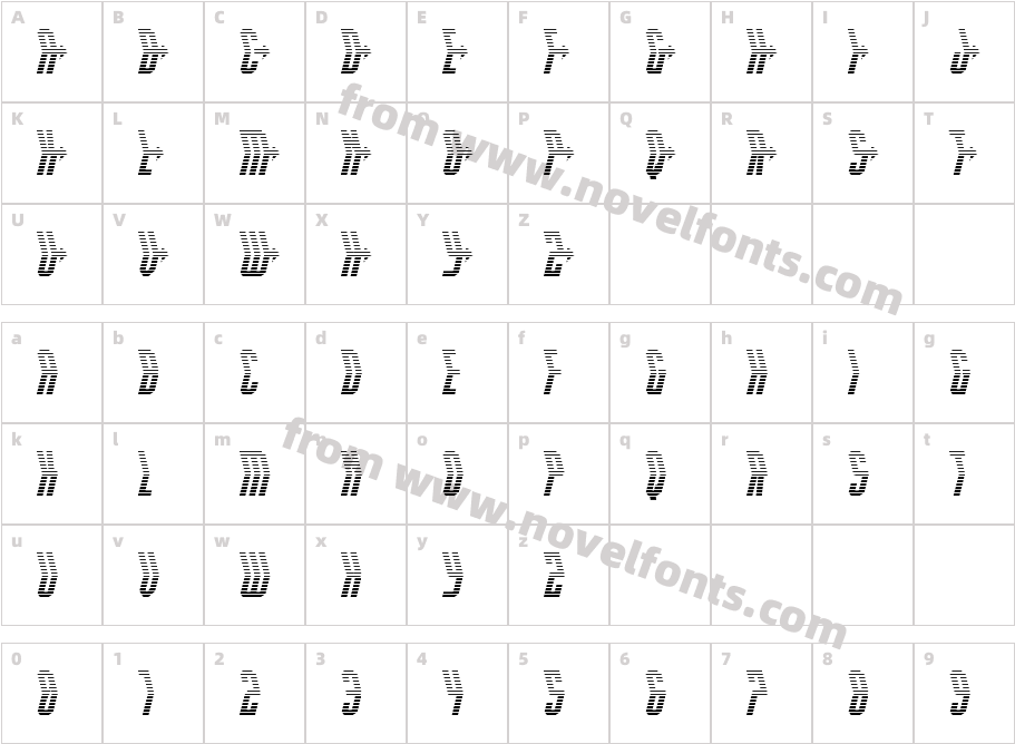 Crossbow Head GradientCharacter Map