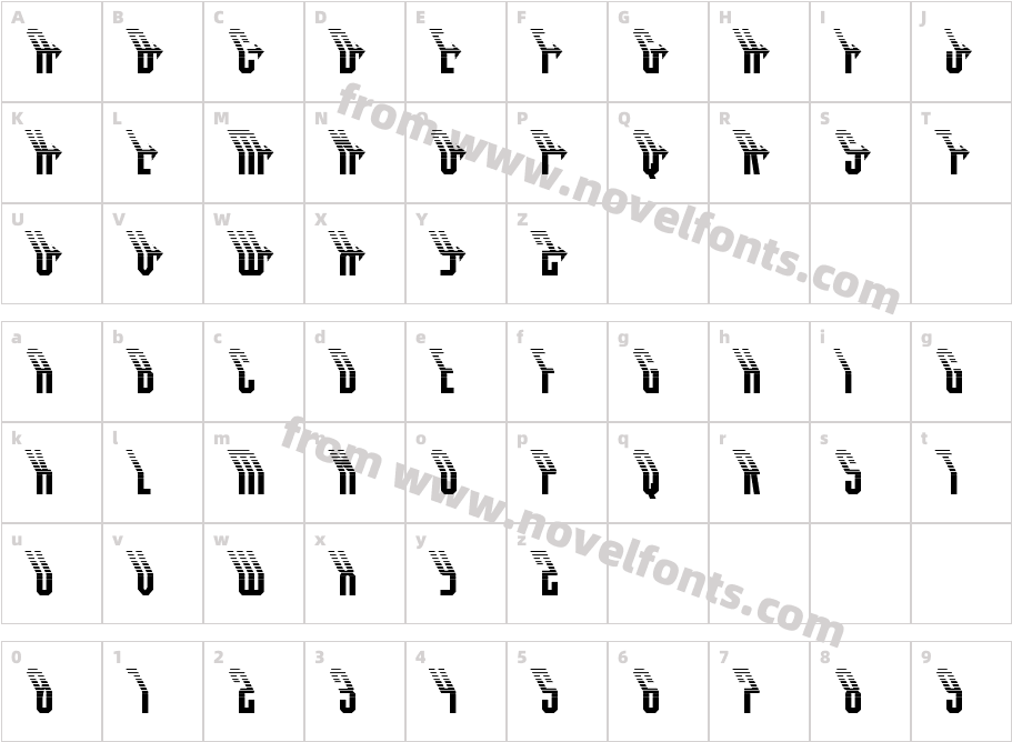 Crossbow Head Halftone LeftalCharacter Map