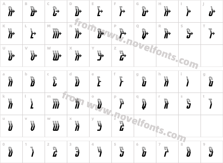 Crossbow Head HalftoneCharacter Map