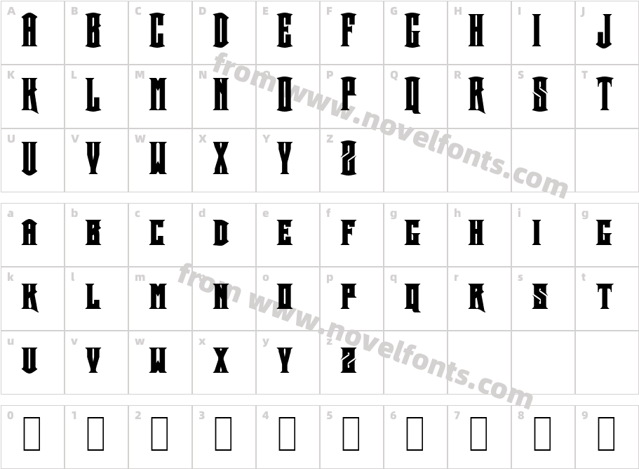 Crown TitleCharacter Map