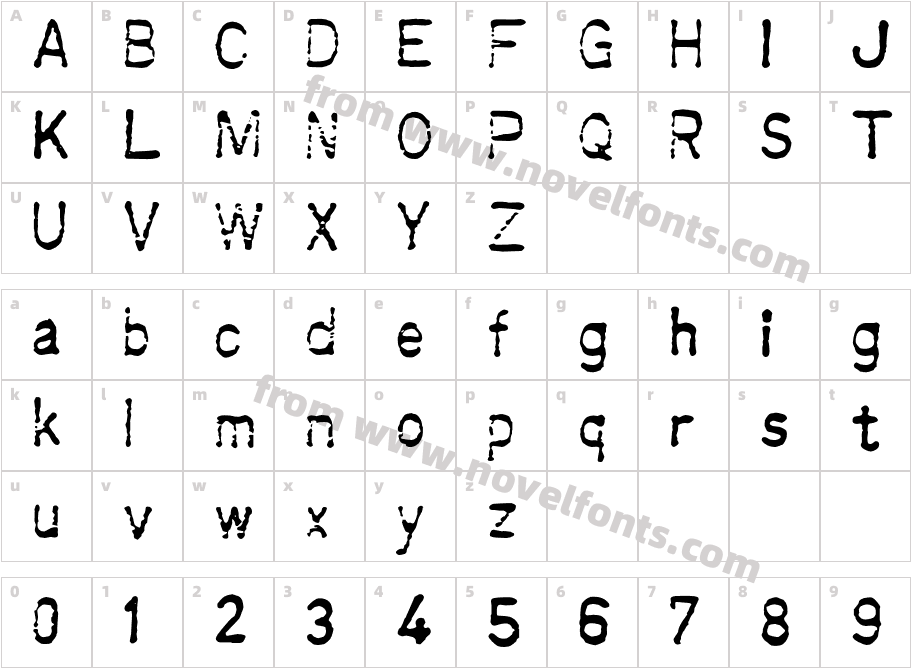 CrunkCharacter Map