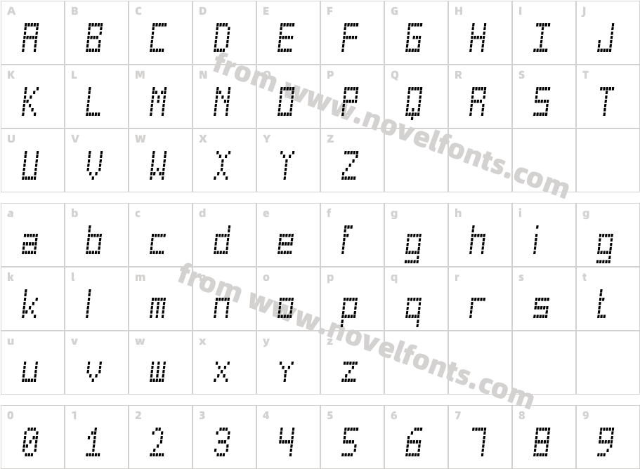 Cuadrada St ItalicCharacter Map