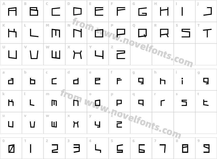 Cubic SubCharacter Map