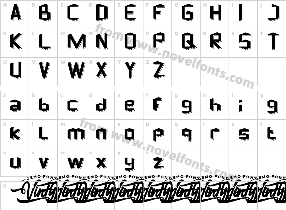 Cubical Demo SlabCharacter Map