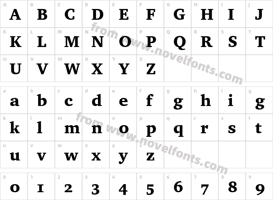 Charter OSF BT BlackCharacter Map