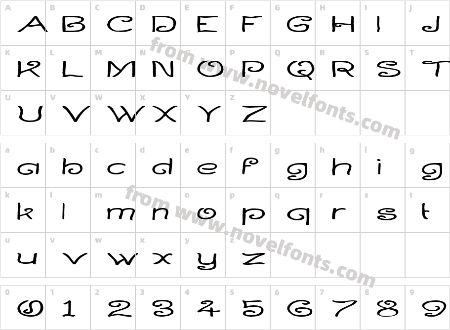 Curlmudgeon WidesideCharacter Map