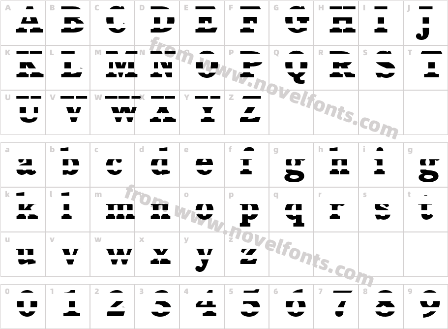 Cushion CrackCharacter Map