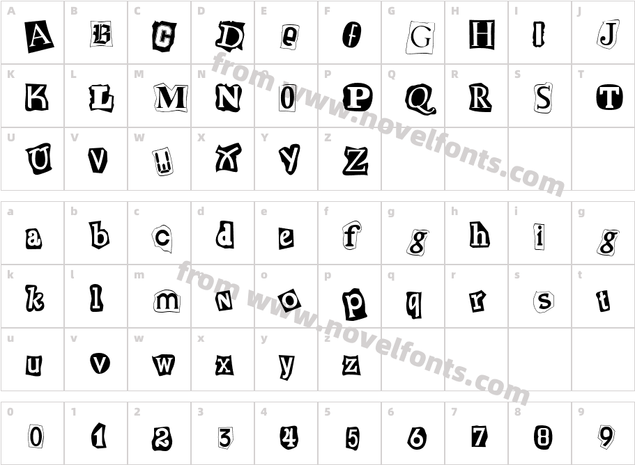 Cut and PasteCharacter Map