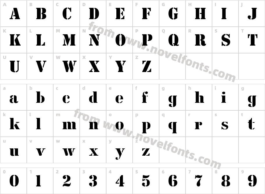 CutOutsFLFCharacter Map