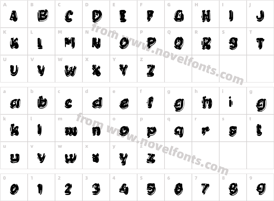 Cute BubbleCharacter Map